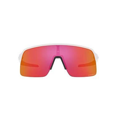 Imagem de Oakley Óculos de sol retangulares masculinos OO9463 Sutro Lite, Branco fosco/Prizm Field, 39 mm