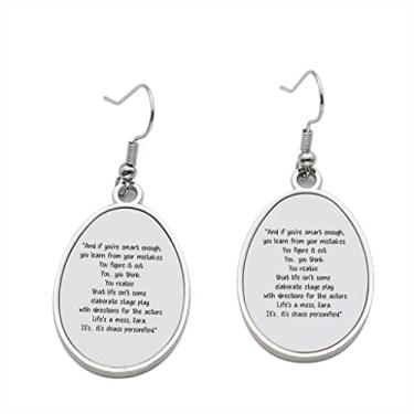 Imagem de Brinco And if you're smart – Brincos com pingente para meninas – Presente de festa de aniversário dos namorados