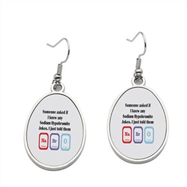 Imagem de Brinco de piadas químicas – Brincos com pingente para meninas – Presente de festa de aniversário dos namorados