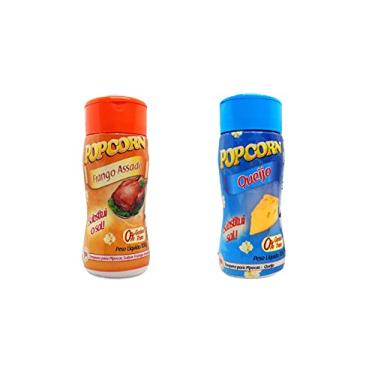 Imagem de Temperos P/ Pipoca Popcorn Cx 24 Frascos. 12 Frango Assado - 12 Queijo