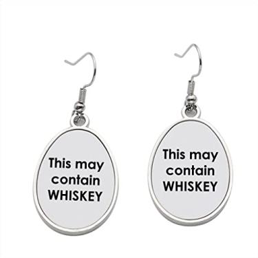 Imagem de Este pode conter brincos de uísque – Brincos pendentes para meninas – Presente de festa de aniversário dos namorados