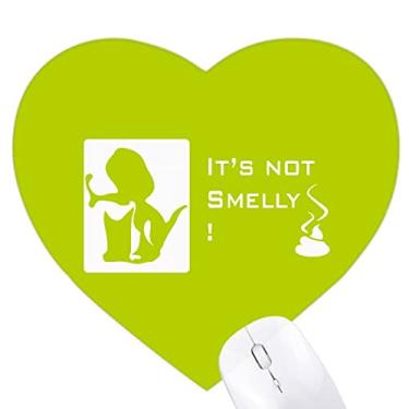 Imagem de Mousepad Playful Beagle Denies Poop com coração fedorento tapete de borracha para escritório