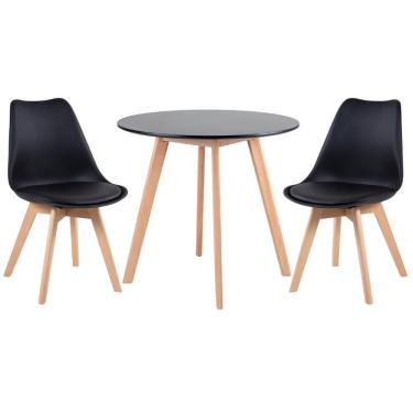 Imagem de KIT - Mesa Leda 80 cm + 2 cadeiras Leda