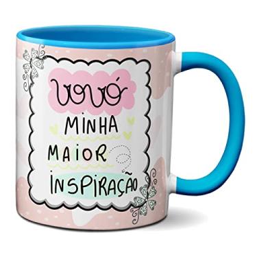 Imagem de Caneca Presente Dia Dos Avós Vovó Minha Maior Inspiração (Azul)