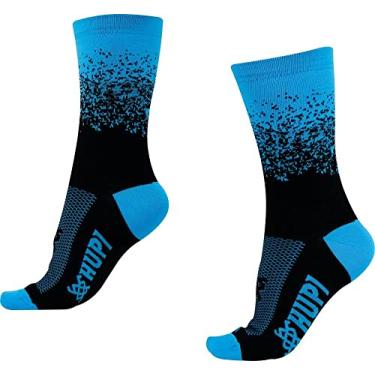 Imagem de Meia HUPI Splash Azul/Preto, Cor: AZUL