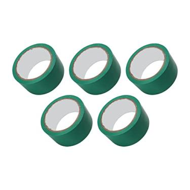 Imagem de Fita de Carpete, 5 Unidades de Fita de Marcação de Piso Fita Adesiva de Piso para Linha de Marcação Campo de Competição Ginásio Basquete Quadra de Tênis (Verde)
