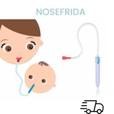 Imagem de Aspirador Nasal Nosefrida Para Bebês + 4 Filtros- Envio Imediato