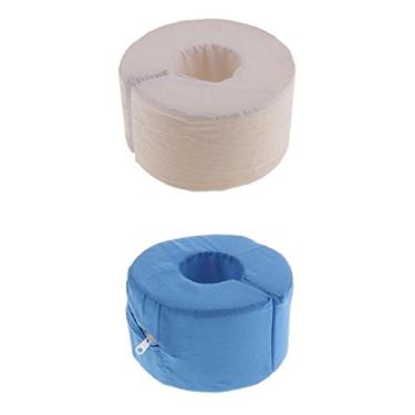 Imagem de Bonarty Conjunto de almofadas de elevação de espuma para elevação de perna de mão com 2 pés antiescamas