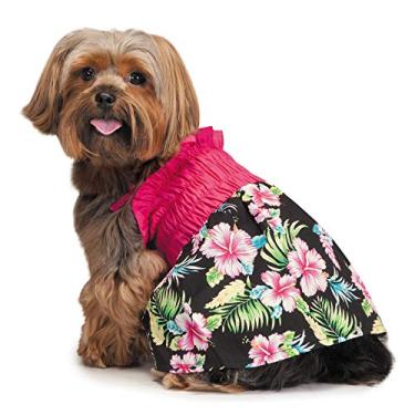 Imagem de Casual Canine Vestido de verão Hawaiian Breeze para cães, PP