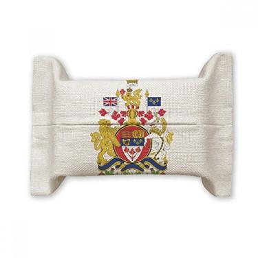 Imagem de Bolsa de linho de algodão com emblema nacional do Canadá