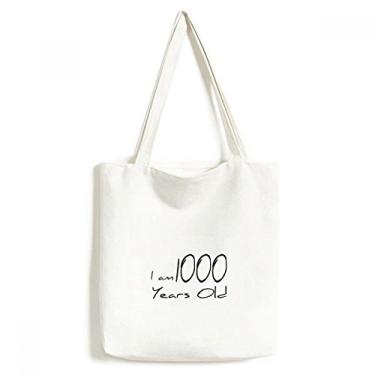 Imagem de I am 1000 years old Age Longevity Sacola de compras casual
