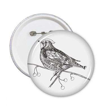 Imagem de Pintura de pássaro, linha voadora, broches, broches, decoração de roupas, 5 peças, presente