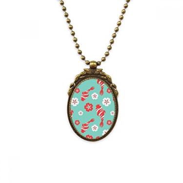 Imagem de DIYthinker Sakura Repeat Chaveiro com pingente de contas vintage com padrão japonês