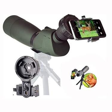 Imagem de Telescópio monocular, luneta angular 20-60X80 à prova d'água com tripé, ocular angular de 45 graus, zoom óptico para tiro ao alvo, paisagem de observação de pássaros verde