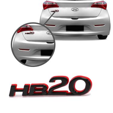 Imagem de Aplique Emblema Logo Traseiro Hb20 Cromado