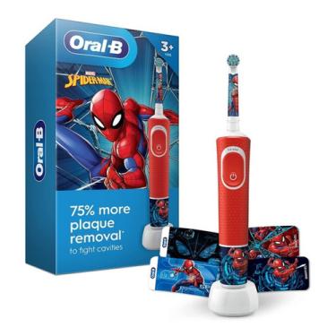 Imagem de Escova Dental Elétrica Vitality Infantil Homem Aranha Oral-b Spiderman
