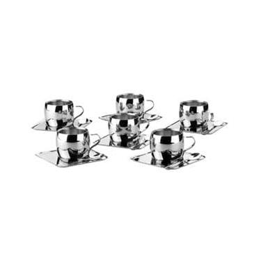 Imagem de Conjunto p/ Cafezinho Tramontina Continental Inox - 18 Peças