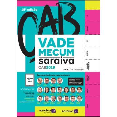 Imagem de Livro - Vade Mecum Saraiva Oab - 18ª Edição De 2019