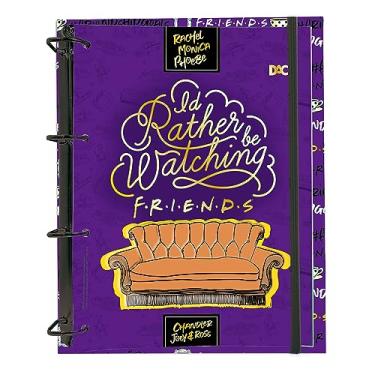 Imagem de Fichário Universitário Friends - Fechamento em Elástico