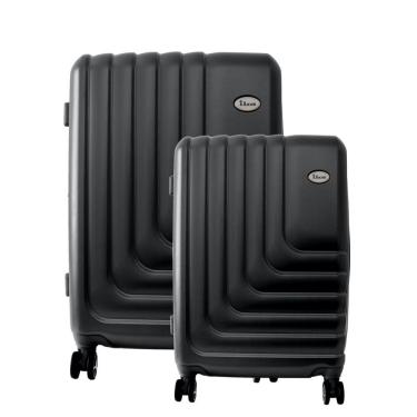 Imagem de Conjunto de Malas de Viagem Abs Expansível Ika Flex Cadeado Tsa Rodas Duplas 2pcs P/m P...