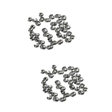 Imagem de NUOBESTY 600 Peças tampa de contas de fabricação de jóias tampas de haste de metal joias miçangas para pulseiras contas de posição DIY crimpagem brincos Acessórios joalheria