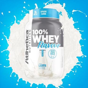 Imagem de 100% Whey Flavour (900 G) Leite - Alhetica Nutrition
