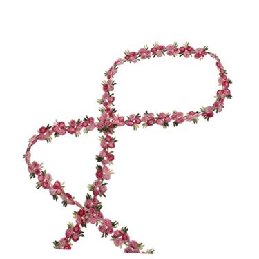 Imagem de STOBOK 3 Pecas flor de renda solúvel em água fita de renda de tecido fita vintage decoração fita decorativa fita de tecido Presente decorar Acessórios Fio de poliester