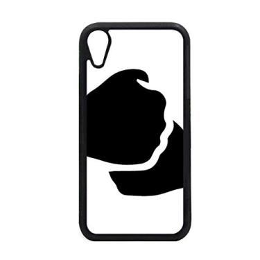 Imagem de Capa Salute Gesture Outline Padrão para iPhone XR Capa para proteção de telefone Apple