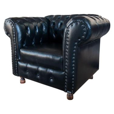 Imagem de Poltronas Chesterfield Luiz XV Preto 
