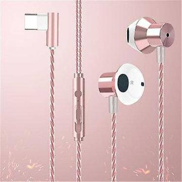 Imagem de F13 Tipo-C Fones de ouvido com fio HiFi Bass Metal Sport In-Ear Hea