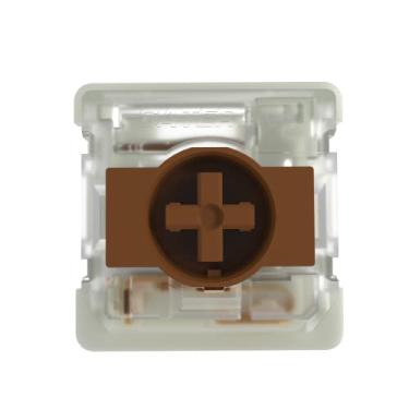 Imagem de GATERON KS-33 Interruptores de teclado marrom de perfil baixo 2.0, 3 pinos 55gf pré-lubrificados de fábrica para teclado mecânico de baixo perfil NuPhy/Keychron (35 peças)