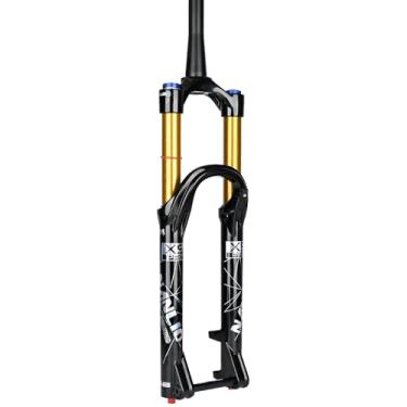 Imagem de Nanlio Garfos dianteiros de bicicleta X9 Pro Mountain Bike Suspensão Forquilha dianteira 26 27,5 29 polegadas 34 mm 140/160 mm Ajustadores de rebote de amortecimento (29 100 x 15 manual160 mm)