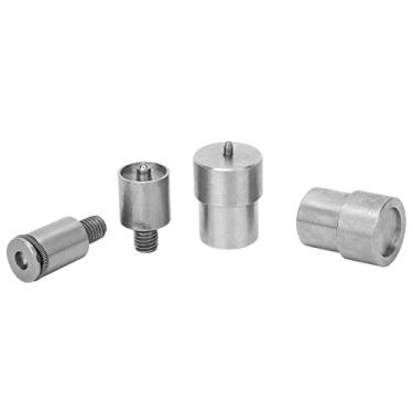 Imagem de 4Pcs Stainless Steel Button Die Hand, Snap Fastener Heavy Duty Press Button Die Mold Set for 651, 633, 831 Buttons