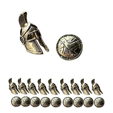 Imagem de SU LIFE Pacote com 10 contas de paracord e berloques, acessórios faça você mesmo, contas de metal para pulseira de paracord, cordão, pingente de zíper (HelBead)