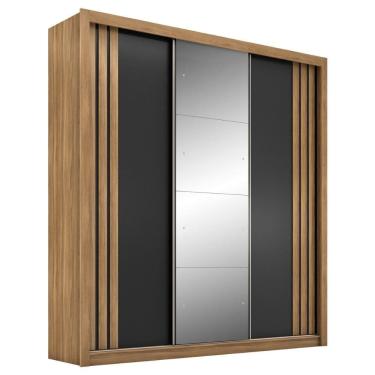 Imagem de Guarda-Roupas Casal 3 Portas com Espelho Multimóveis CR35236