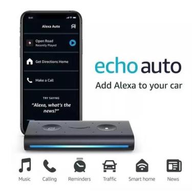 Imagem de Echo Auto Alexa Para Carro Caminhão Motorista Assistente Bluetooth Com