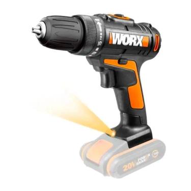 Imagem de Furadeira parafusadeira profissional 20v wx101.9 3/8pol worx