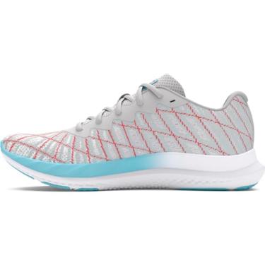 Imagem de Under Armour Charged Breeze 2 Tênis de corrida feminino, (104) Cinza distante/Solstício Vermelho/Solstício Vermelho, 40