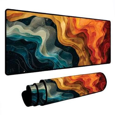 Imagem de Novo Mouse Pad Gamer Deskpad Speed Extra Grande Borda Costurada Profissional Varios Tamanhos - Cânion Colors (90x40)