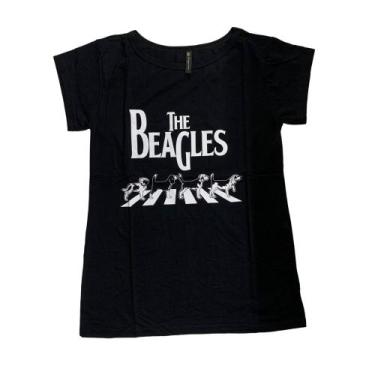 Imagem de Blusa Sátira Beatles The Beagles Camiseta Baby Look Cachorros Blusinha