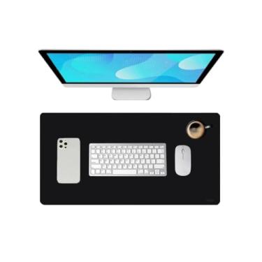 Imagem de Mouse Pad Grande 70x30cm Desk Pad Gamer Tapete De Mesa Escritório Office Design Slim Antiderrapante Fácil Deslize (PRETO)