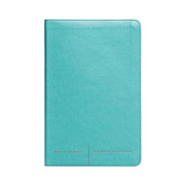 Imagem de Bíblia Sagrada Luxo Slim: courosoft verde água: Nova Versão Internacional