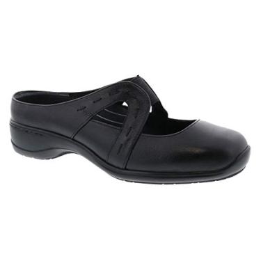 Imagem de Ros Hommerson Shoenanigan 62061 feminino casual mule couro slip-on, Preto, 7.5