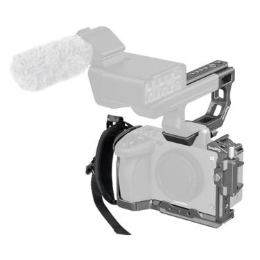 Imagem de SmallRig Kit de gaiola para câmera FX3 / FX30 HawkLock de liberação rápida para Sony com extensão de alça XLR, alça de pulso e braçadeira de cabo para HDMI, QR Cold Shoe, trilho NATO/placa QR para
