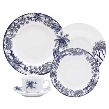 Imagem de Aparelho de Jantar 30 Peças Flamingo Toile de Jouy Oxford