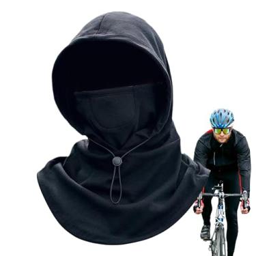 Imagem de Polainas masculinas para pescoço em clima frio, polainas aquecedoras de pescoço para inverno | Polainas ajustáveis ​​para pescoço com balaclavas masculinas | Capa facial à prova de para ciclismo, corr