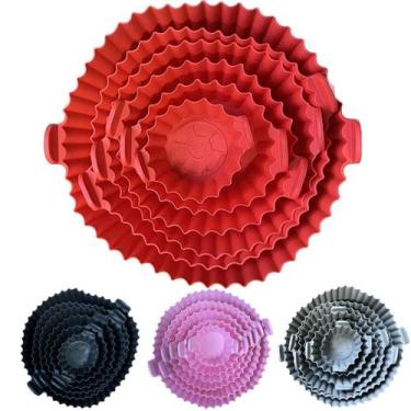 Imagem de Forma Silicone Air Fryer 6pç Forro Antiaderente Reutilizável - Cook Ho