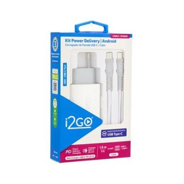 Imagem de Kit Carregador De Parede Ultra Rápido Com 1 Saída USB-C Power Delivery