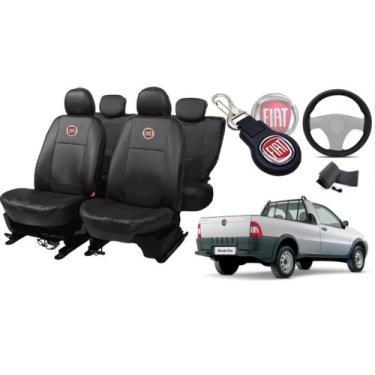 Imagem de Kit de Capas de Couro para Strada 1995 - Couro Impermeável + Chaveiro 