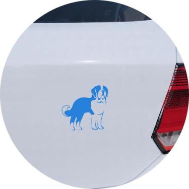 Imagem de Adesivo de Carro Cachorro São Bernardo - Cor Marrom - Melhor Adesivo, 